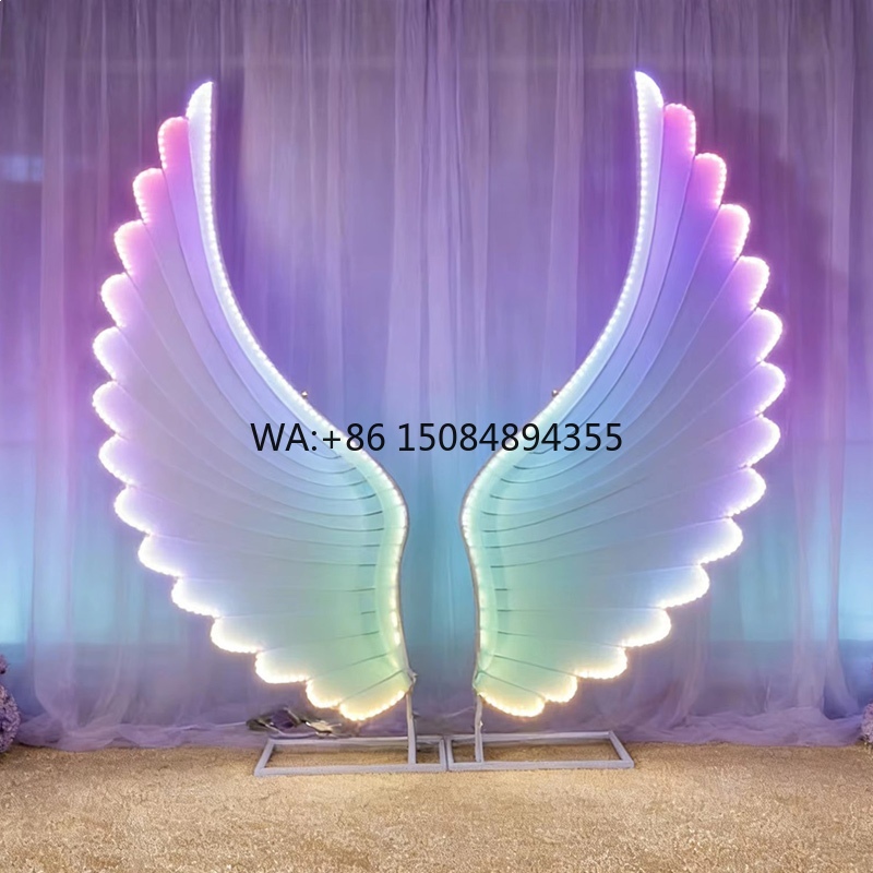 Wedding Led - ปีกนางฟ้าเรืองแสง ไฟ LED สีสันแฟนตาซี สำหรับตกแต่งฉากงานแต่งงาน งานอีเว้นท์