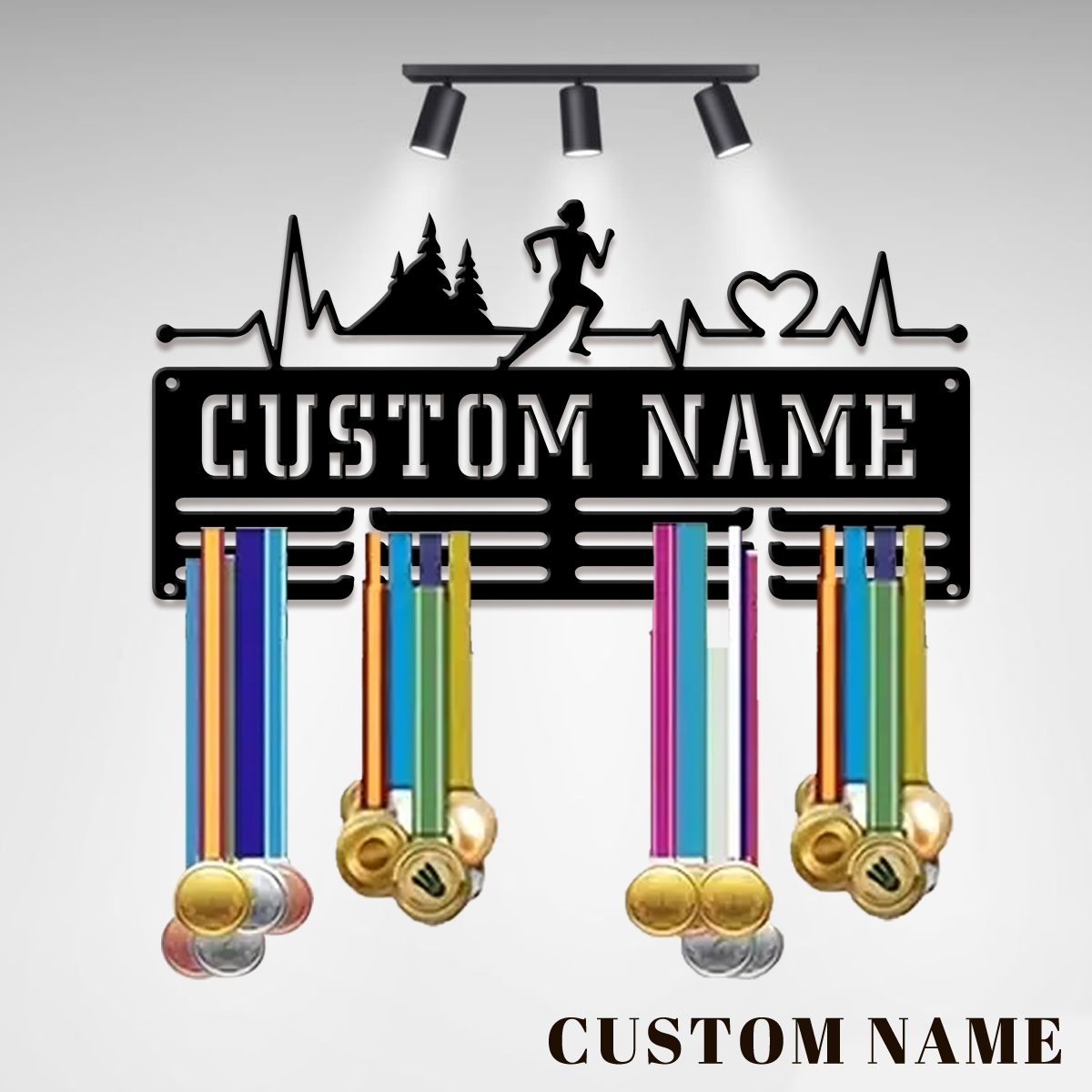 Wedding Party Supply - ชั้นวางเหรียญโลหะสำหรับกีฬามาราธอนแบบกำหนดเอง, ของขวัญวันวาเลนไทน์, สำหรับตกแต่งห้อง, เหมาะสำหรับบาสเกตบอล, ฟุตบอล, การออกกำลังกาย