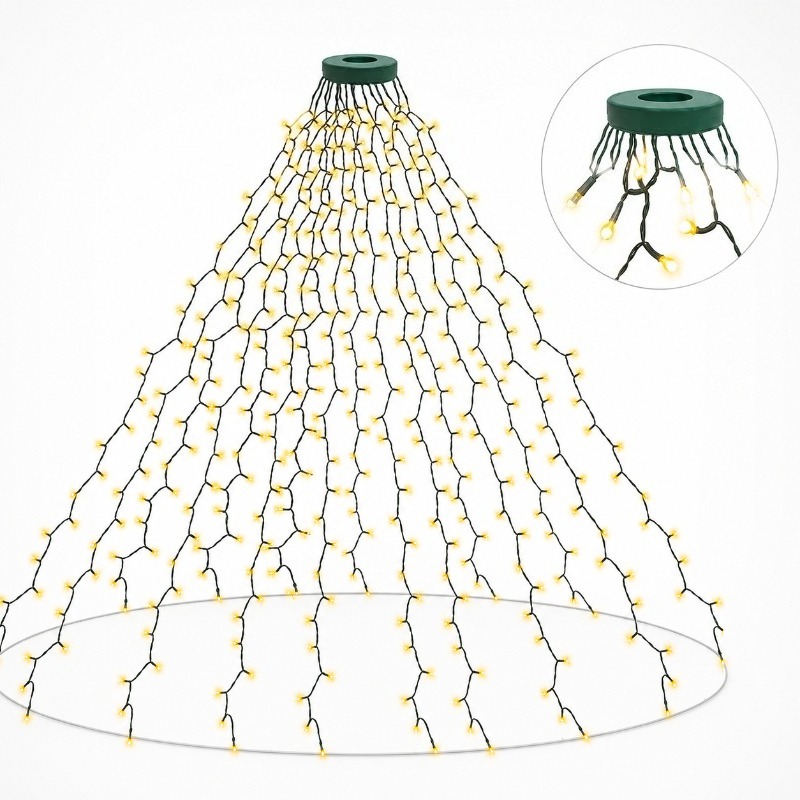 Wedding Led - ไฟสาย LED USB กันน้ำ, 8 โหมดแสงสว่างสำหรับตกแต่งต้นคริสต์มาส