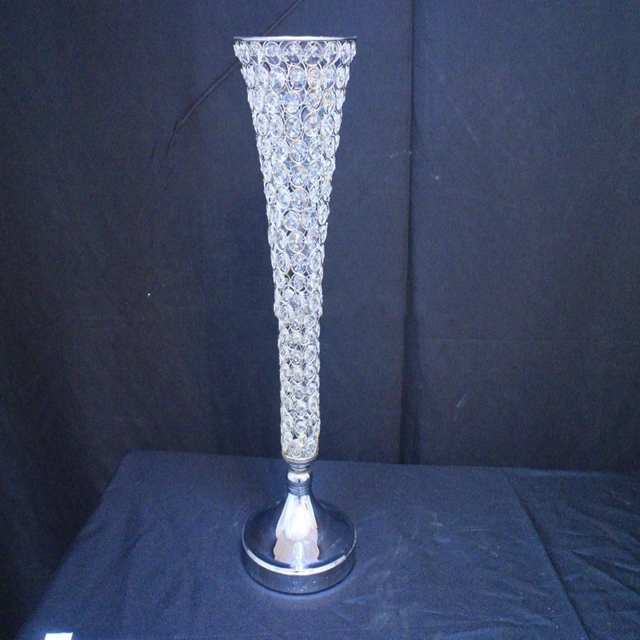 Centerpiece Vase Tall - แจกันคริสตัลตกแต่งงานแต่งงาน สูง 65 ซม. 10 ชิ้น
