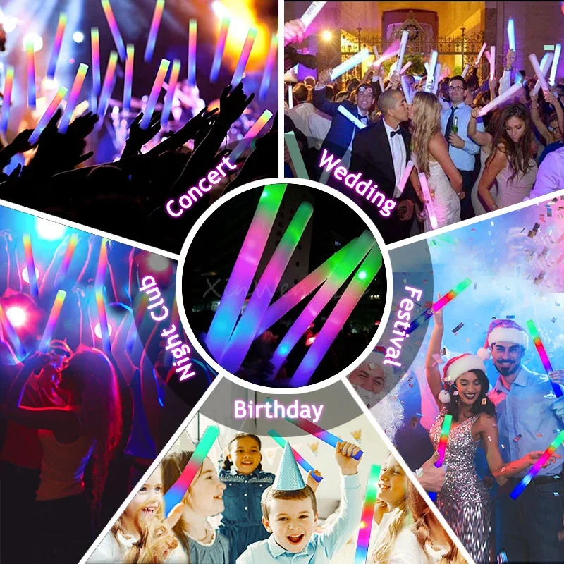 แท่งโฟมเรืองแสง LED RGB 20/30/ - Wedding Supply In Bulk บทวิจารณ์และราคา
