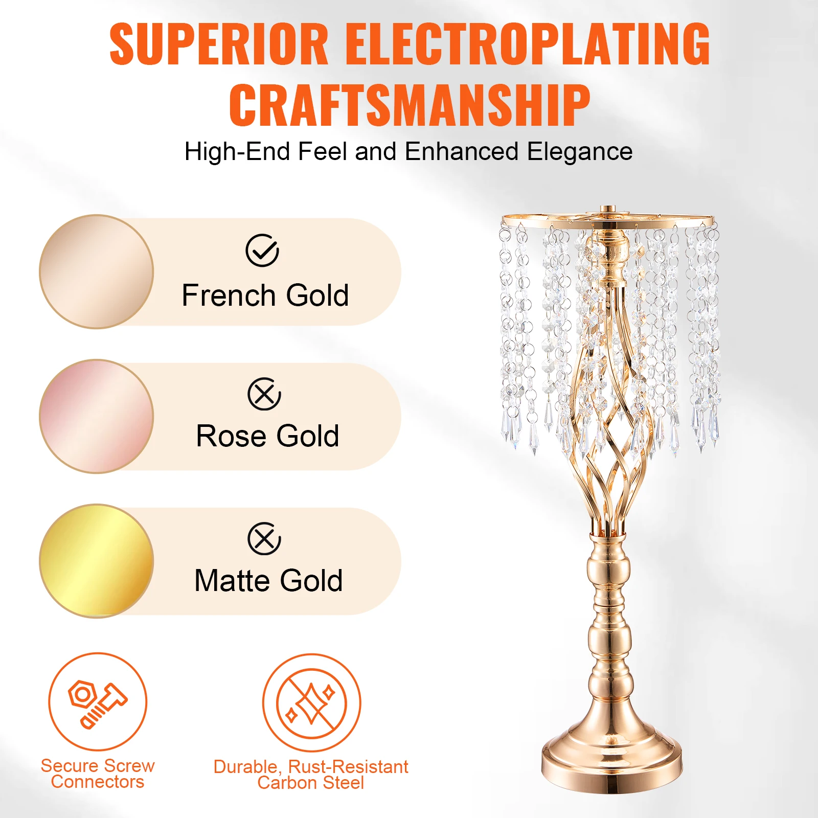 VEVOR สูงคริสตัลดอกไม้งานแต่งง - Centerpiece Vase Tall บทวิจารณ์และราคา