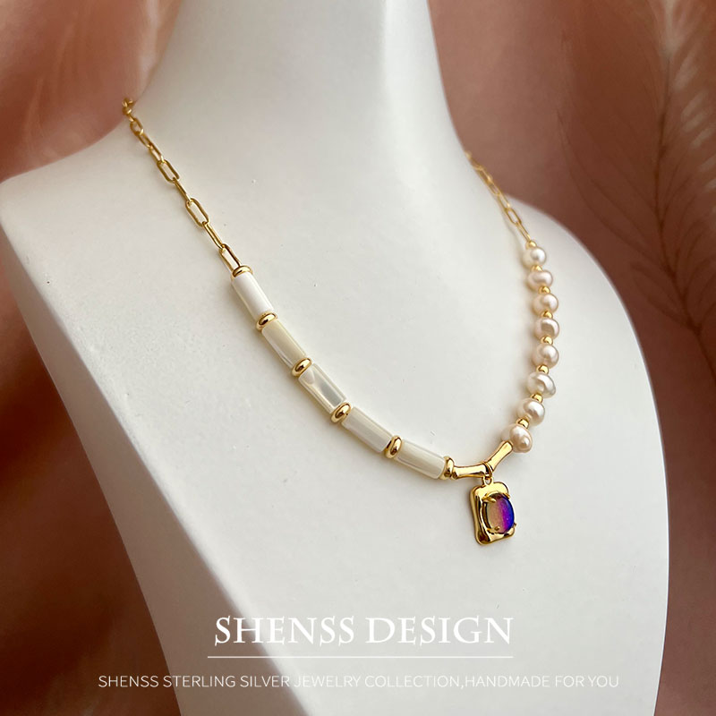 สร้อยคอเปลือกหอยมุกธรรมชาติขนา - Wedding Package Gold บทวิจารณ์และราคา