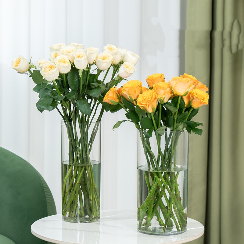แจกันดอกไม้ทรงกระบอกอะคริลิกใส - Centerpiece Vase Tall บทวิจารณ์และราคา