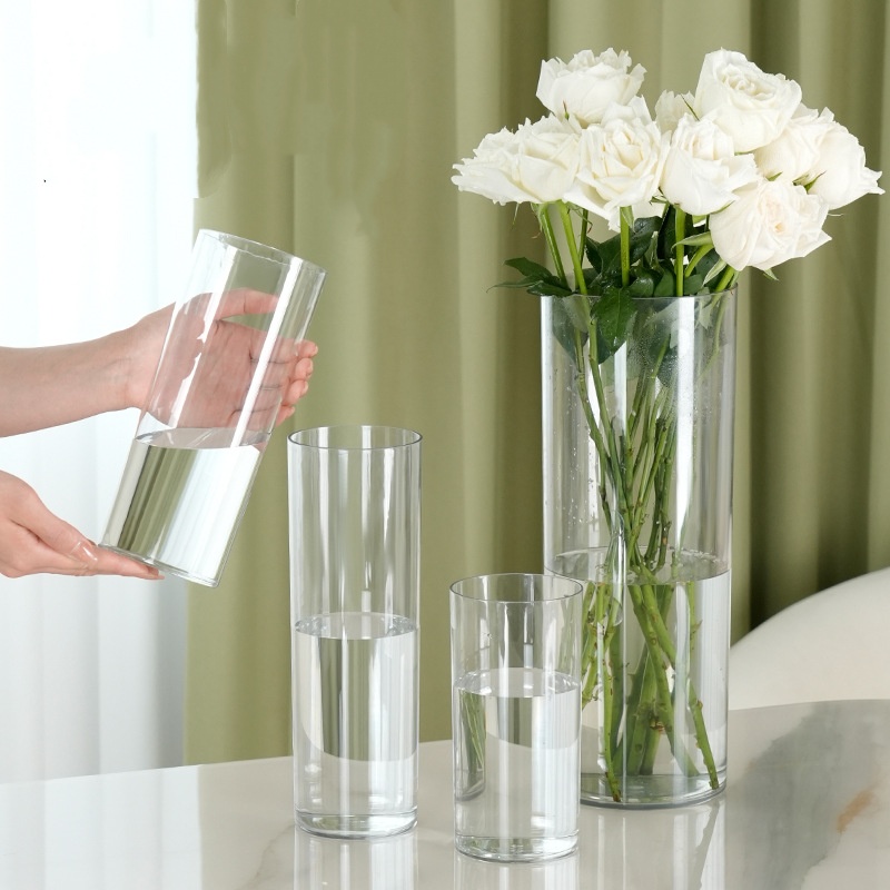 แจกันดอกไม้ทรงกระบอกอะคริลิกใส - Centerpiece Vase Tall บทวิจารณ์และราคา