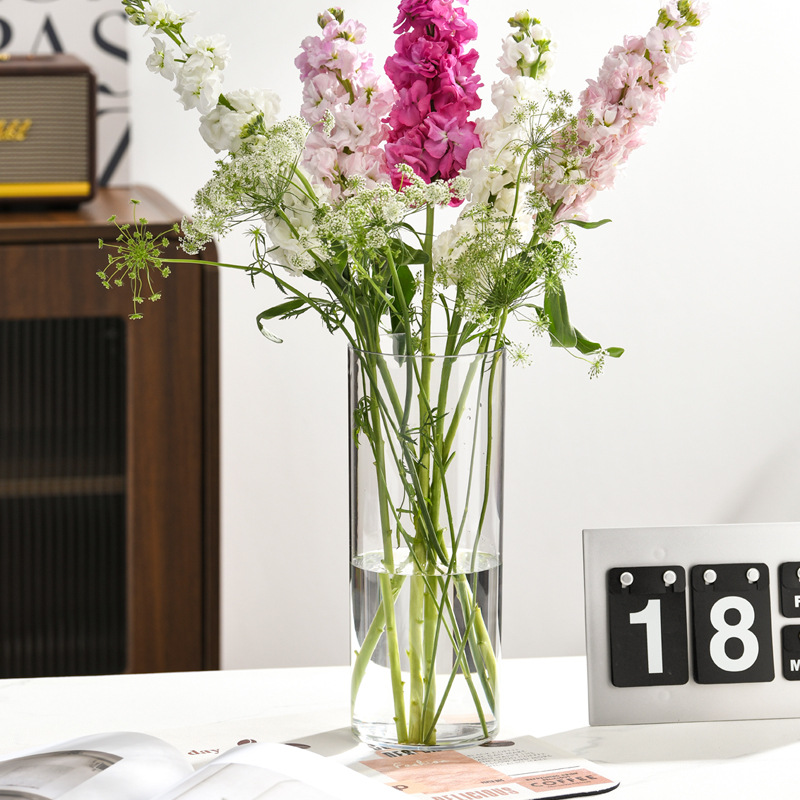 แจกันดอกไม้ทรงกระบอกอะคริลิกใส - Centerpiece Vase Tall บทวิจารณ์และราคา