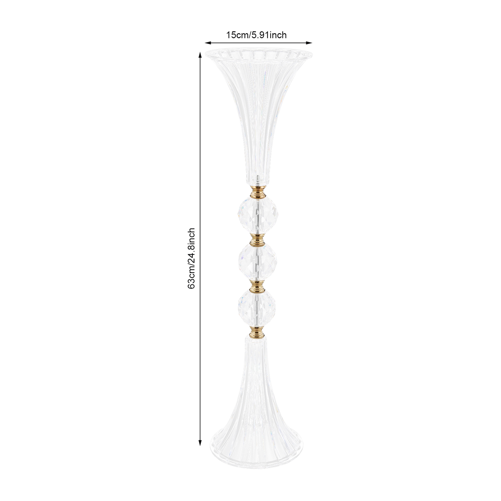 ชุดแจกันอะคริลิกสำหรับตกแต่งโต - Centerpiece Vase Tall บทวิจารณ์และราคา
