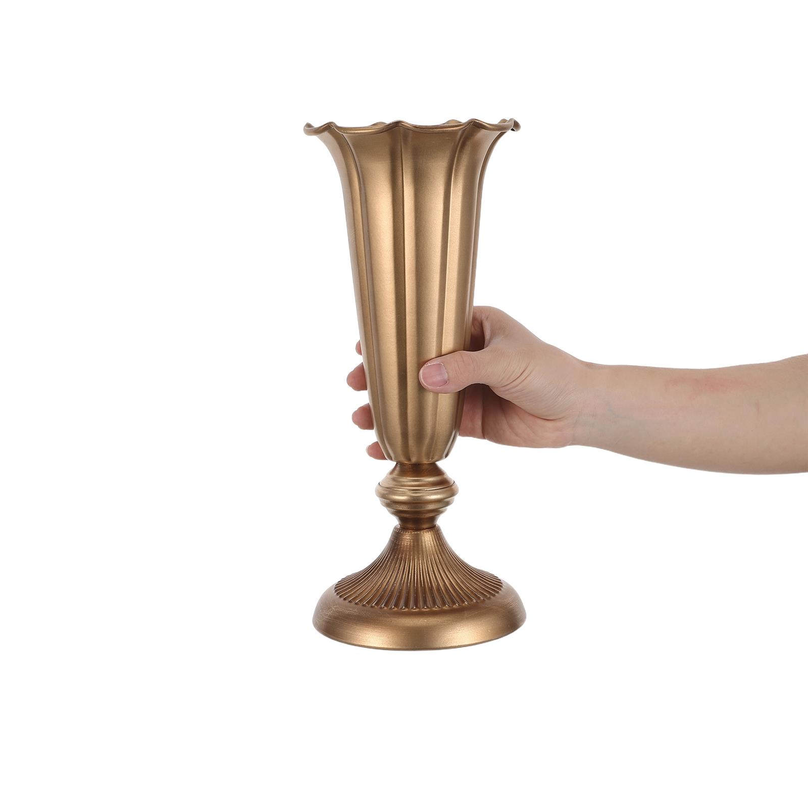 แจกันทรงแตรโลหะสไตล์วินเทจ สูง - Centerpiece Vase Tall บทวิจารณ์และราคา