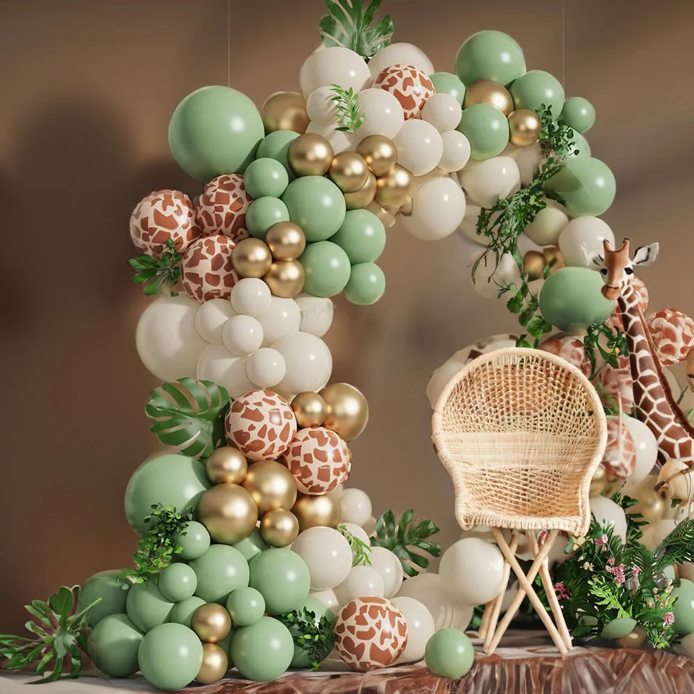Jungle Safari บอลลูนสีเขียว Ga - Wedding Day Supply Kit บทวิจารณ์และราคา
