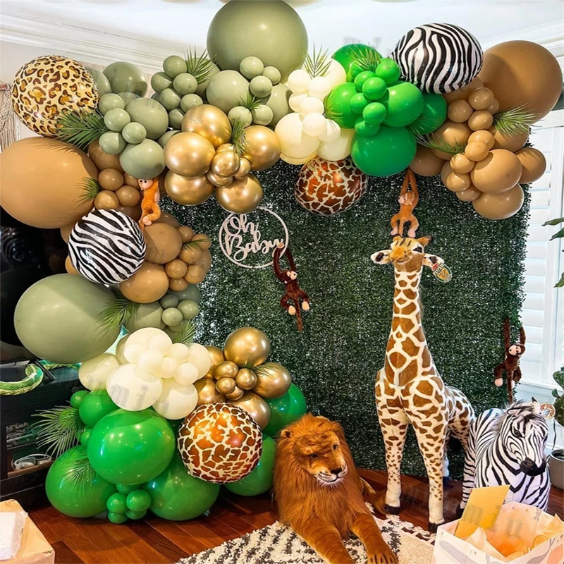 Jungle Safari บอลลูนสีเขียว Ga - Wedding Day Supply Kit บทวิจารณ์และราคา