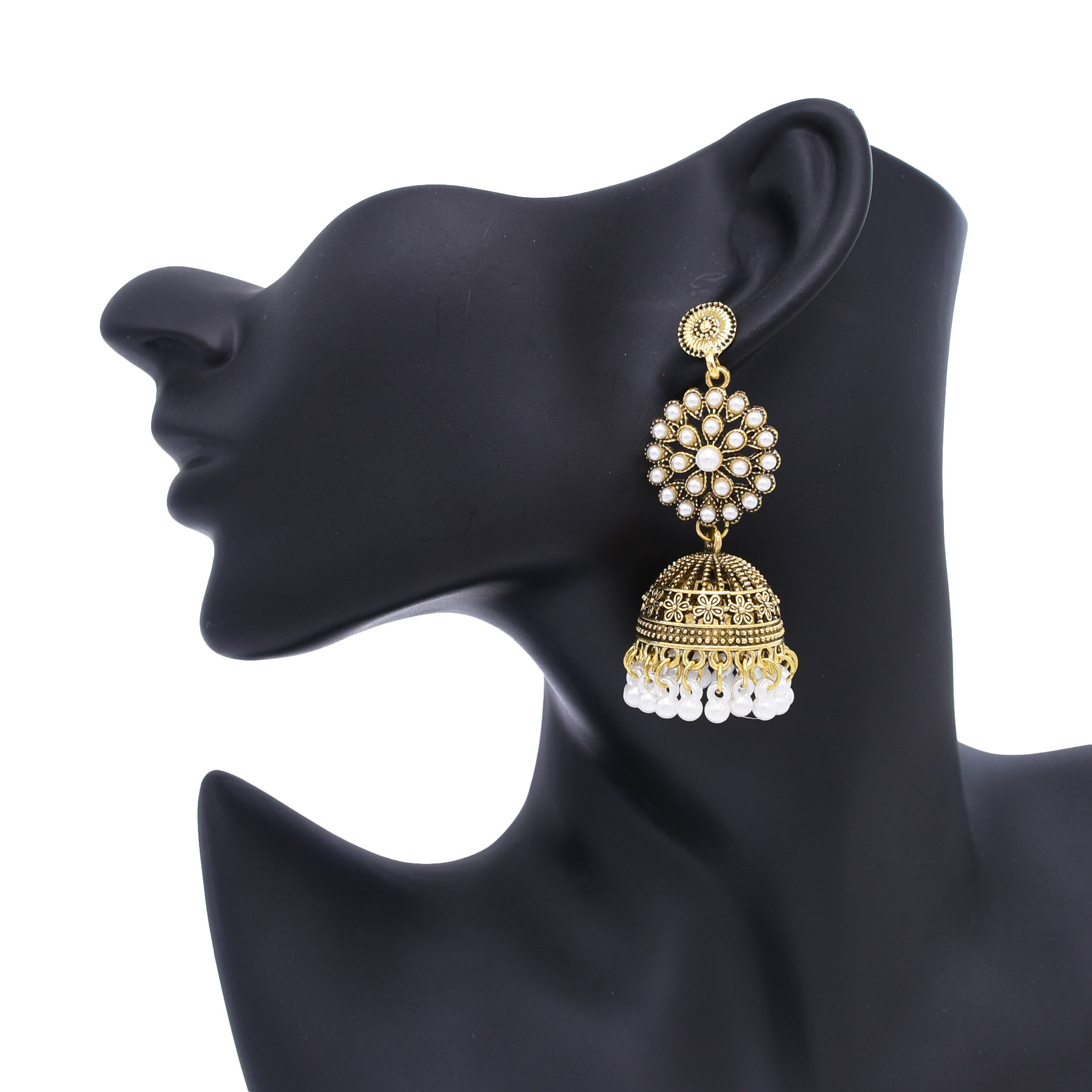 อินเดียแบบดั้งเดิม Jhumka ต่าง - Indian Wedding Supply บทวิจารณ์และราคา