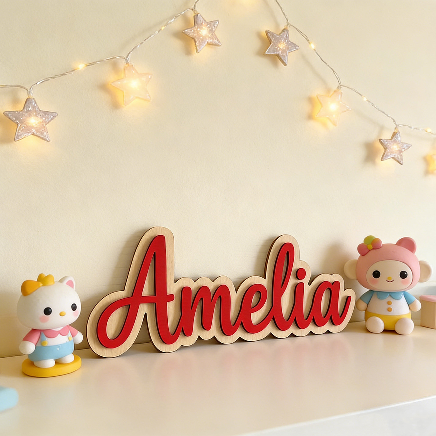 ป้ายชื่อสกุลไม้สองชั้นแบบกำหนด - Wedding Party Supply บทวิจารณ์และราคา