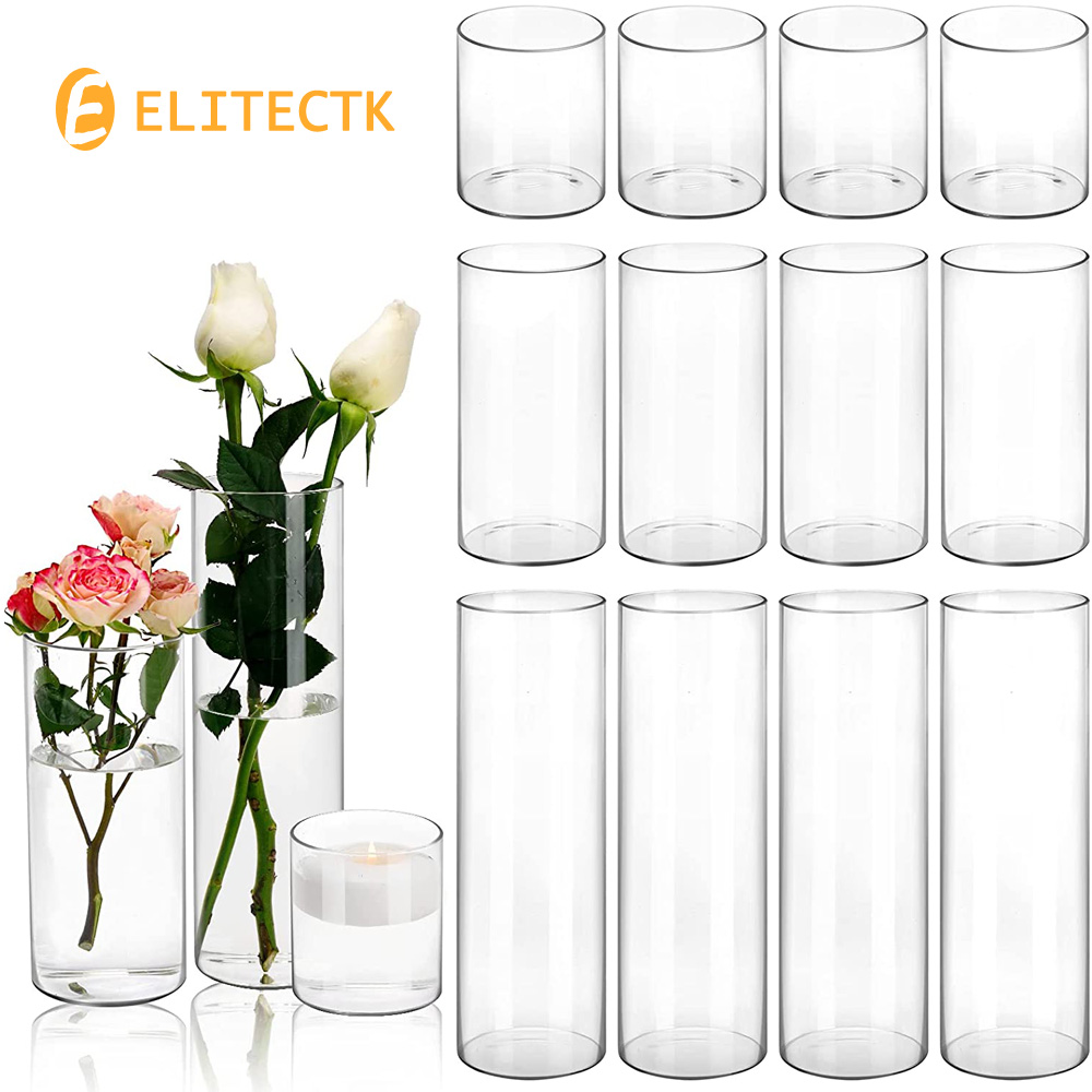 แจกันทรงกระบอกทำจากแก้วแจกันทร - Centerpiece Vase Tall บทวิจารณ์และราคา