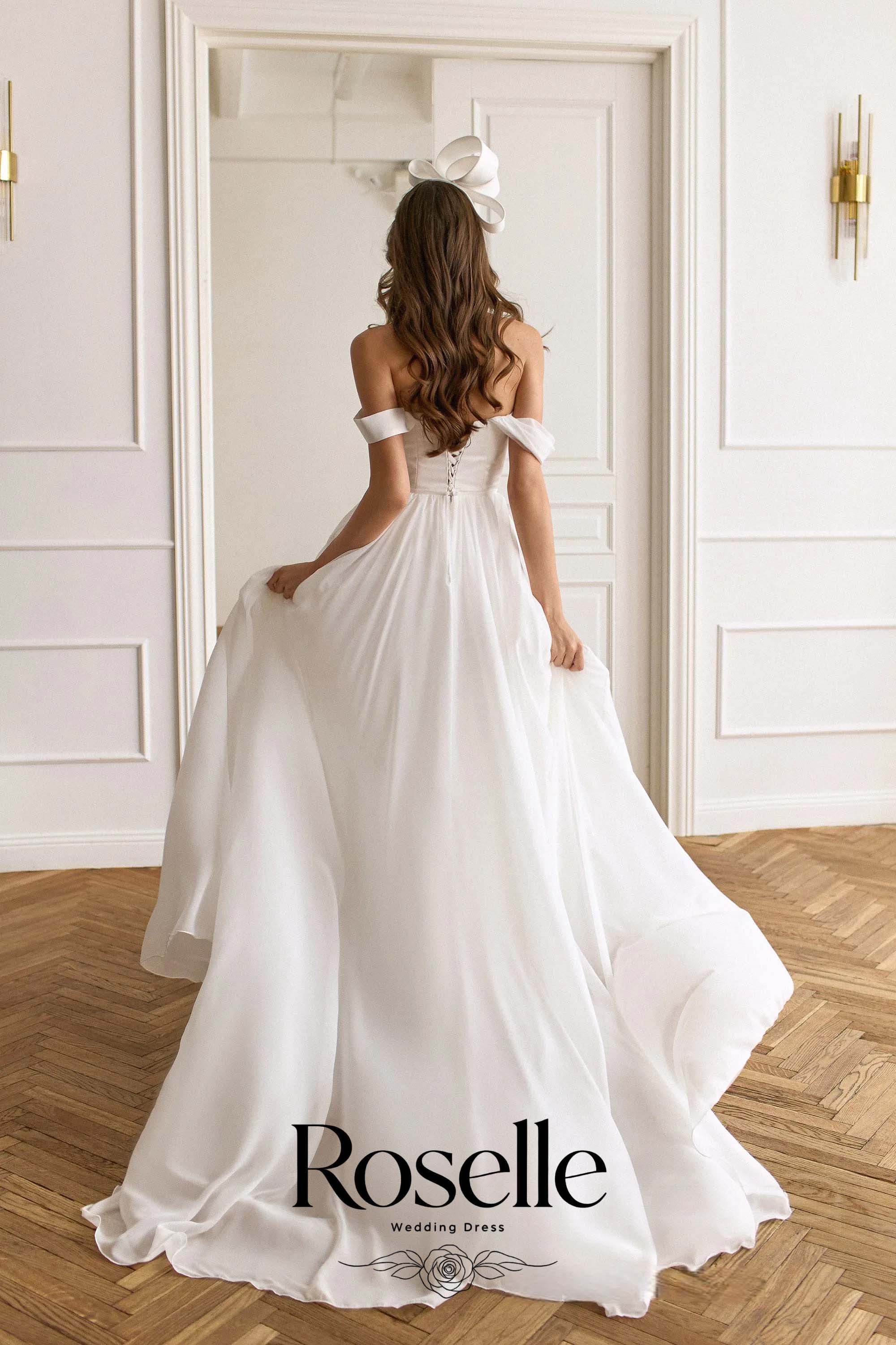 ROSELLE ชุดแต่งงานทรงเอคอวี ดี - Wedding Qw บทวิจารณ์และราคา