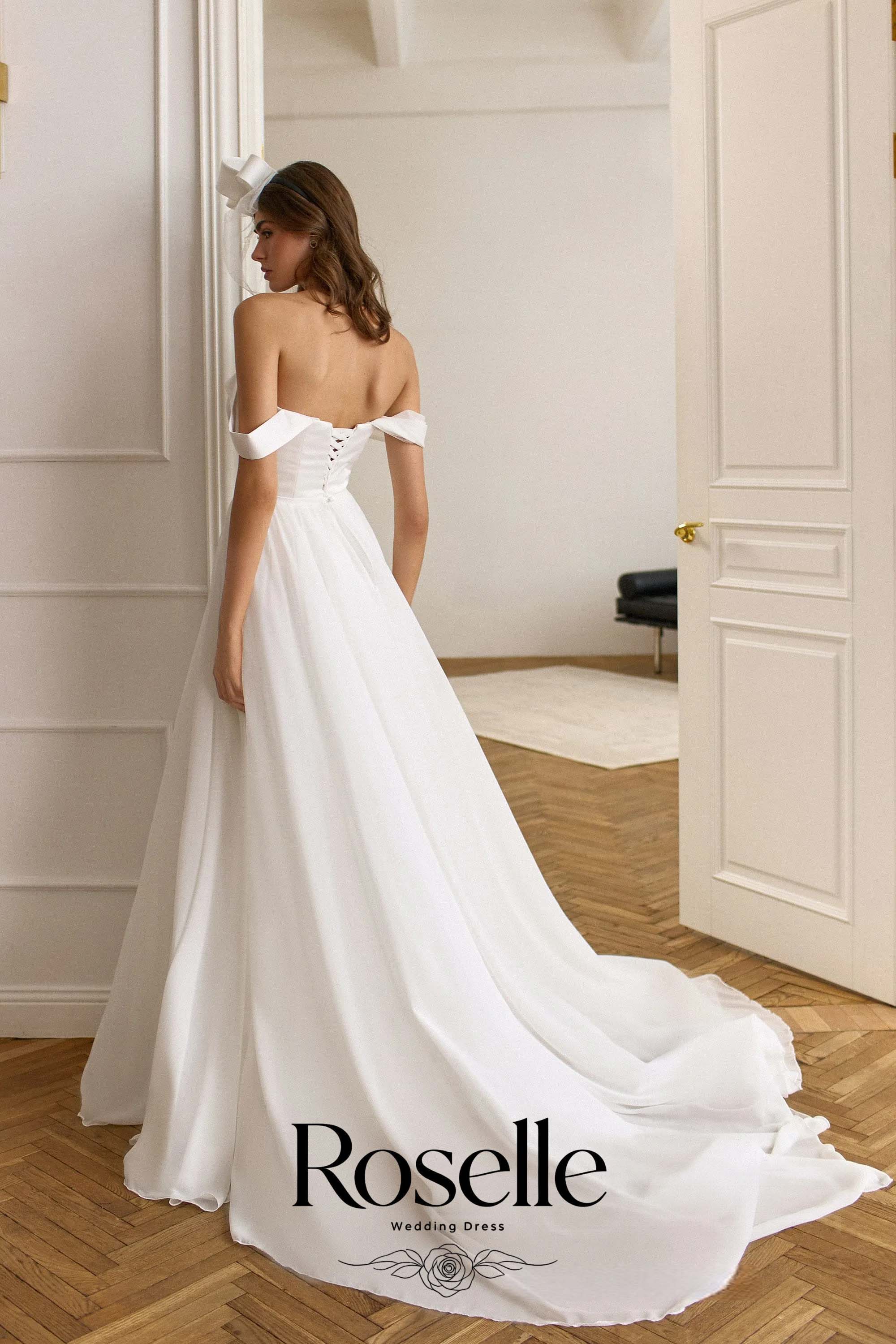 ROSELLE ชุดแต่งงานทรงเอคอวี ดี - Wedding Qw บทวิจารณ์และราคา