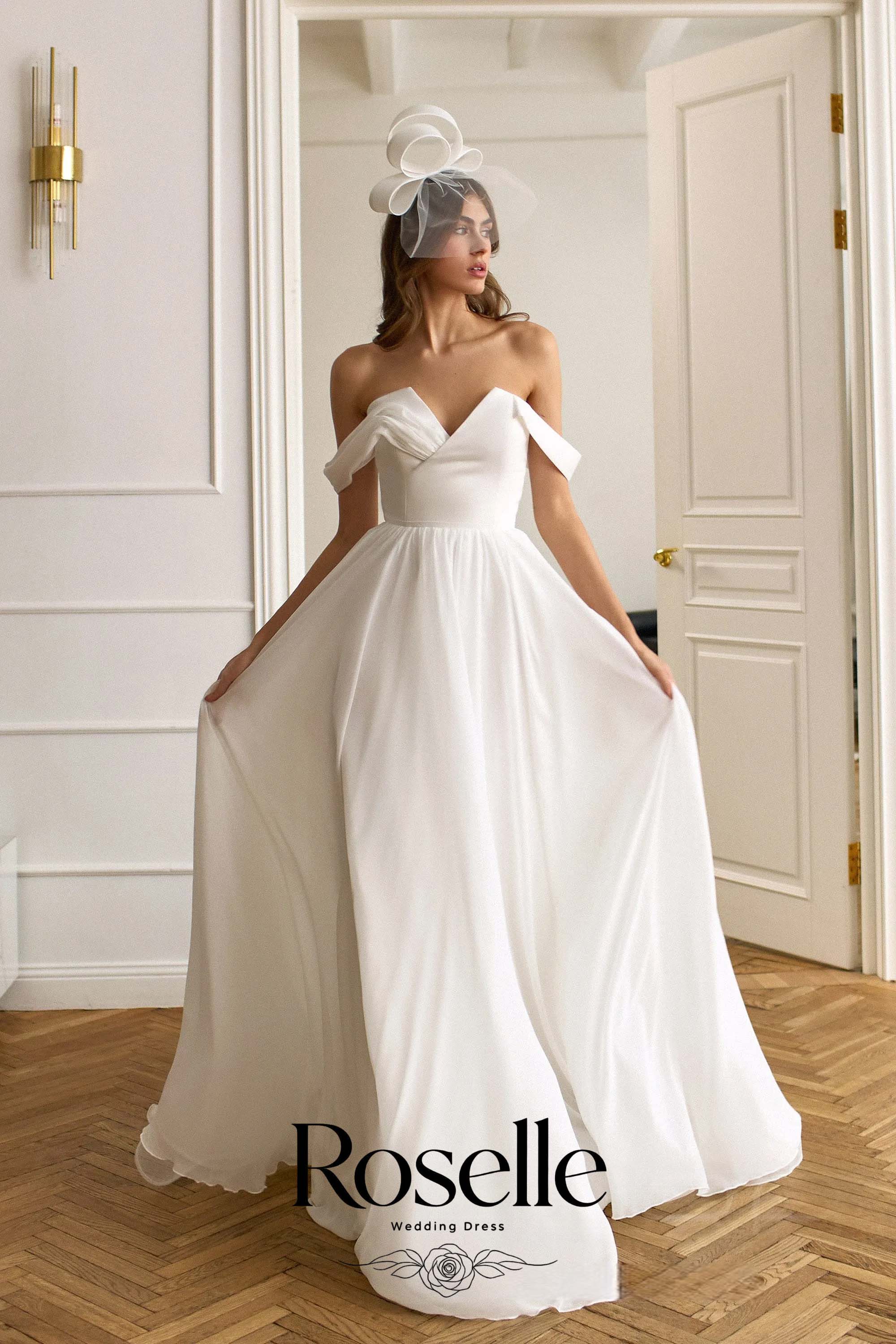 ROSELLE ชุดแต่งงานทรงเอคอวี ดี - Wedding Qw บทวิจารณ์และราคา