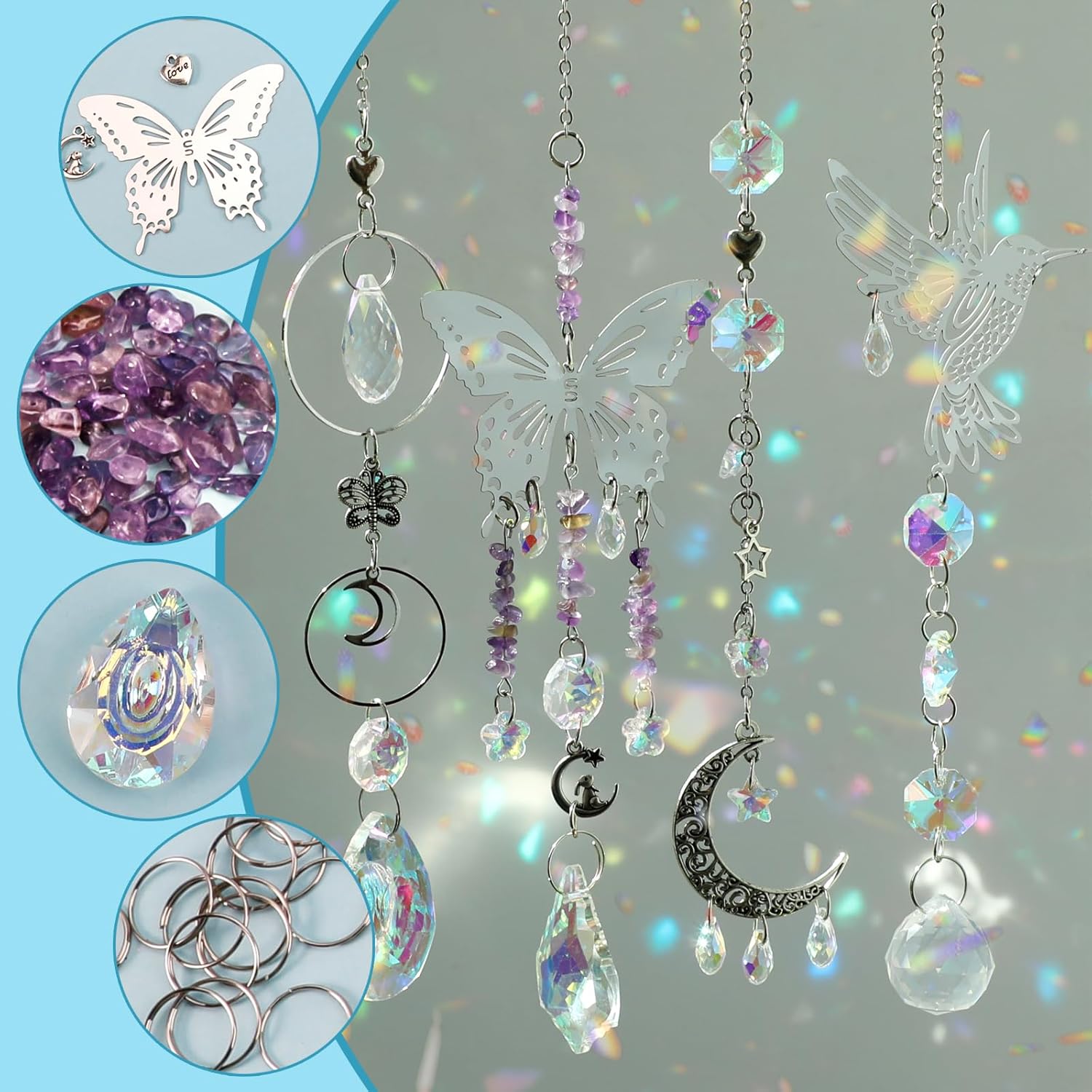 DIY 400 ชิ้น SunCatchers ทําชุ - Wedding Supply Kit บทวิจารณ์และราคา
