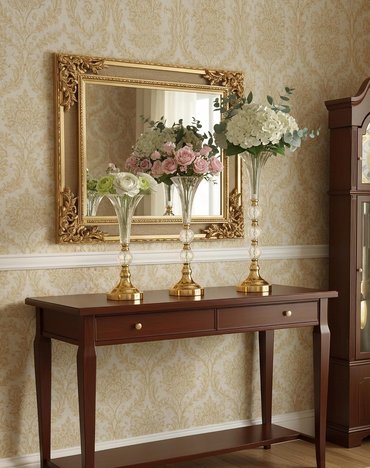 ชุดแจกันอะคริลิคสีทอง 3 ใบ ขนา - Centerpiece Vase Tall บทวิจารณ์และราคา