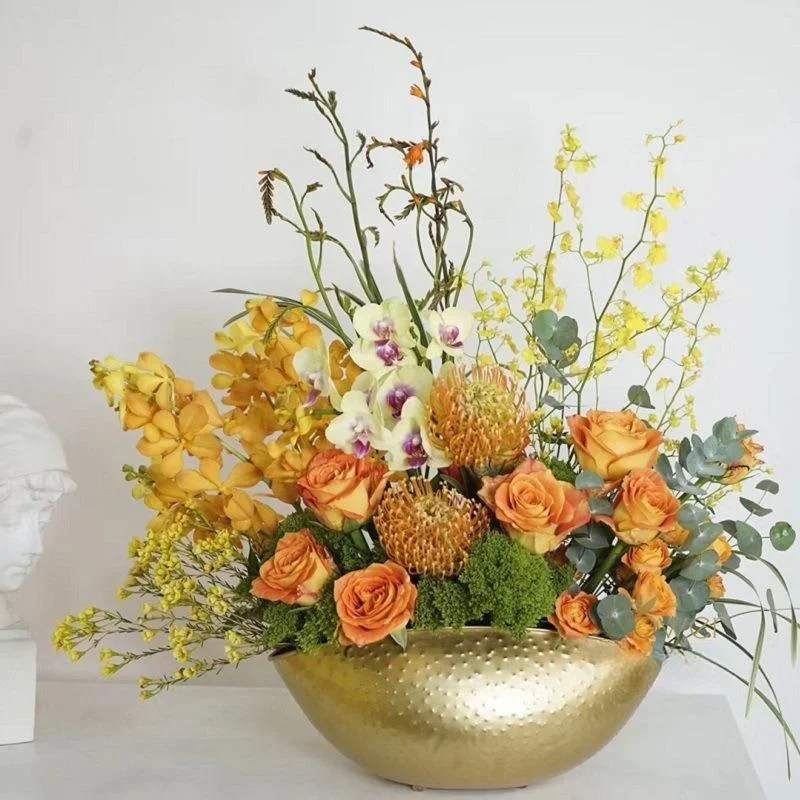 กระถางต้นไม้ทรงโถทองคำขนาดใหญ่ - Centerpiece Vase Tall บทวิจารณ์และราคา