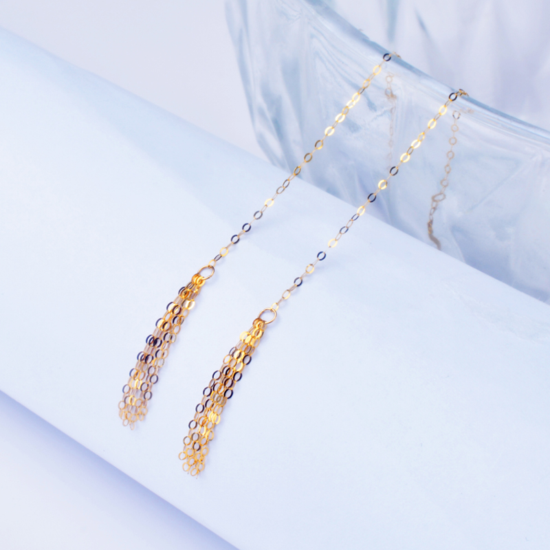 ใหม่ 18K ต่างหูทองคำสีเหลืองเค - Wedding Package Gold บทวิจารณ์และราคา