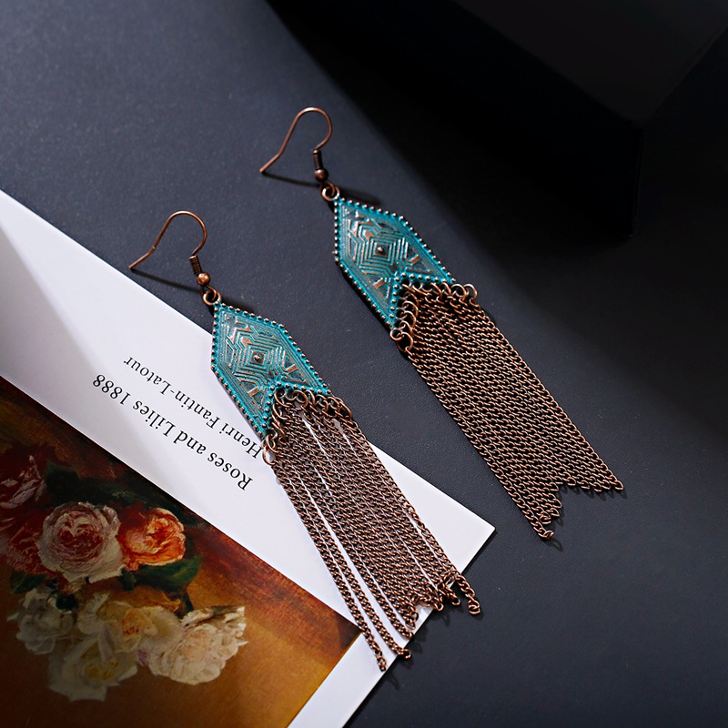 ต่างหูระย้าโลหะผสมรูปลูกศรสีบร - Indian Wedding Supply บทวิจารณ์และราคา