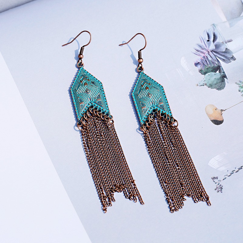 ต่างหูระย้าโลหะผสมรูปลูกศรสีบร - Indian Wedding Supply บทวิจารณ์และราคา